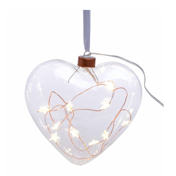 Závěsná svítící LED dekorace Ewax Heart