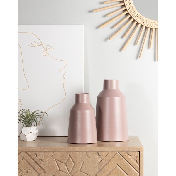 Sada 2 růžových váz La Forma Soco-image-1