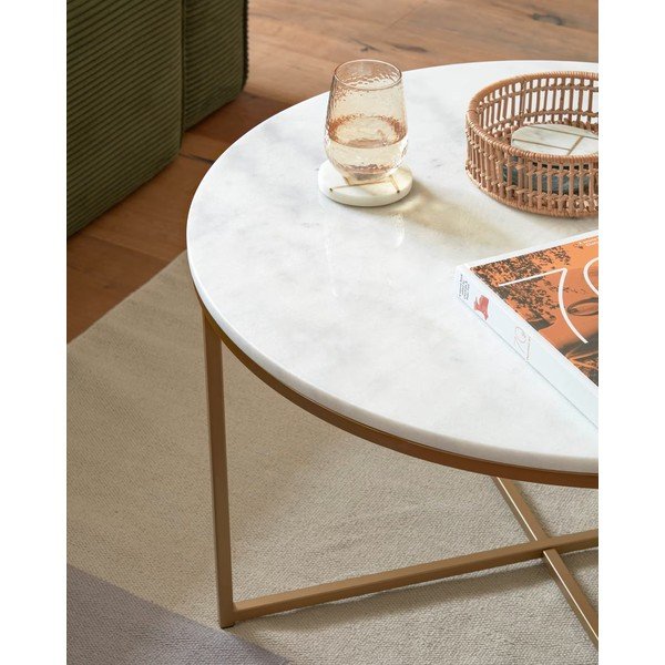 Konferenční stolek Kave Home Shefield, ø 80 cm-image-2