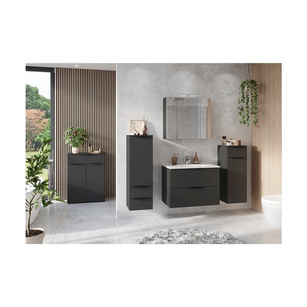 Antracitová koupelnová sestava Crandon – Germania-image-1