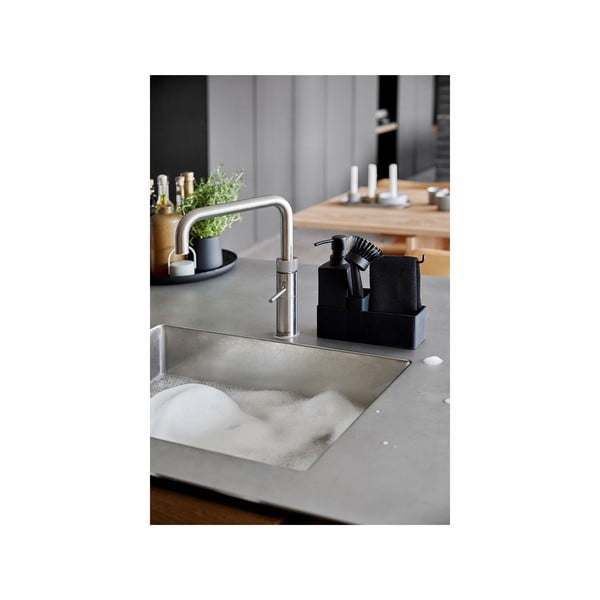 Černý plastový/silikonový stojan na mycí prostředky Singles – Zone-image-1