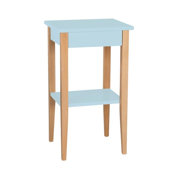 Světle modrý odkládací stolek Ragaba Entlik