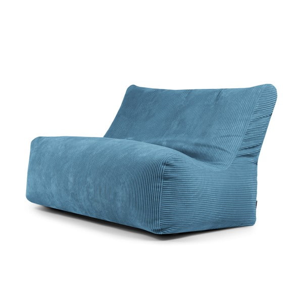 Modrý manšestrový sedací vak Sofa Seat Lounge – SLOWDOWN