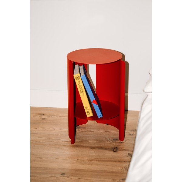 Ocelový kulatý odkládací stolek ø 32 cm Wa – noo.ma-image-4