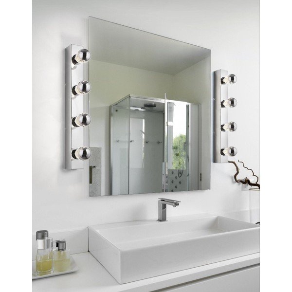 Nástěnné svítidlo v leskle stříbrné barvě Theatro – Trio-image-1