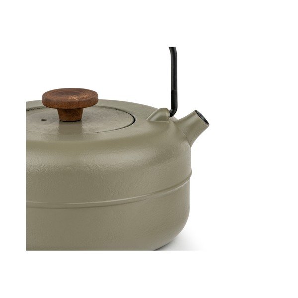 Khaki konvice na čaj z litiny se sítkem 750 ml Henan – Bredemeijer-image-2