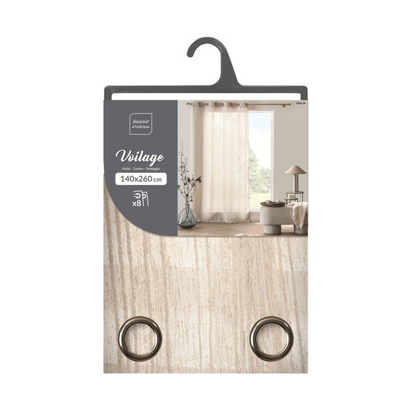 Krémový závěs 140x260 cm Zaho – douceur d'intérieur-image-3