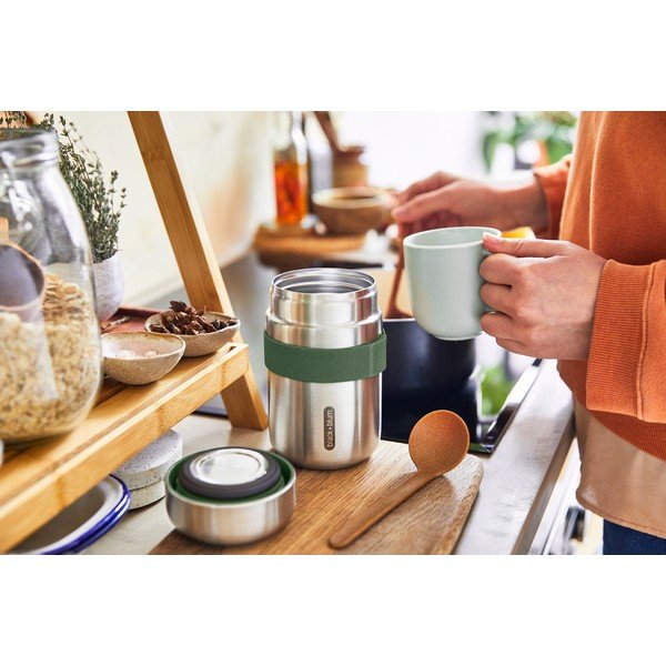 Termoska na jídlo z nerezové oceli ve stříbrné barvě 400 ml – Black + Blum-image-1