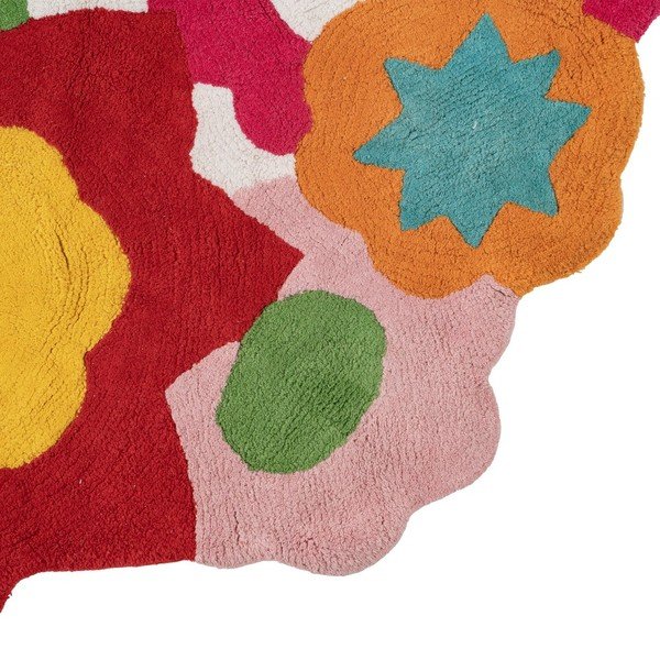 Bavlněný dětský koberec ø 150 cm Flowers – Ixia-image-4