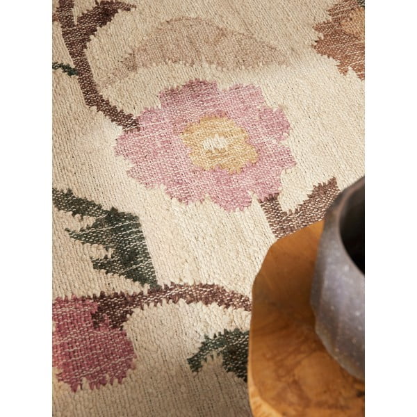 Krémový ručně tkaný jutový koberec 200x300 cm Roya Violette – Elle Decoration-image-3