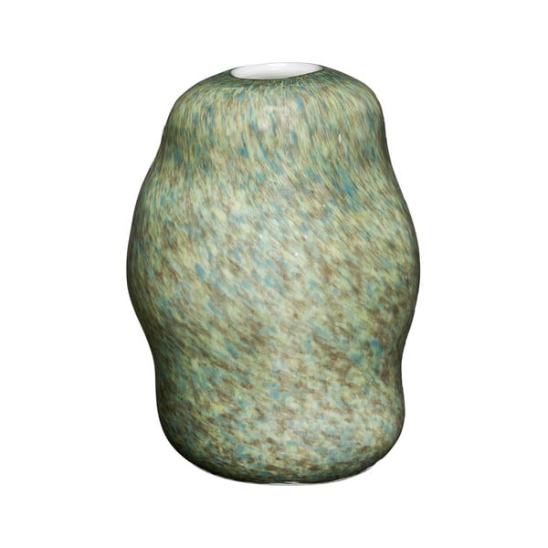 Zelená skleněná ručně vyrobená váza (výška 29 cm) Miro – Hübsch
