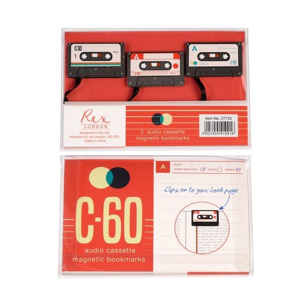 Záložky do knihy v sadě 3 ks Cassette – Rex London-image-3