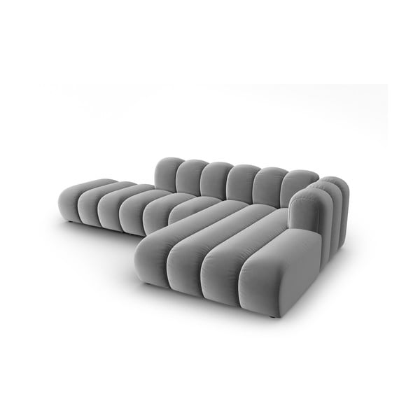 Světle šedá rohová pohovka (pravý roh) Lupine – Micadoni Home-image-2