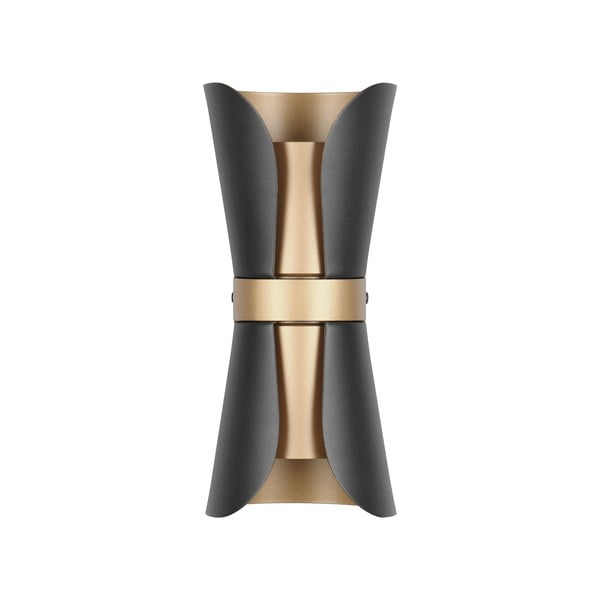 Nástěnné svítidlo v černo-bronzové barvě Coat – Trio
