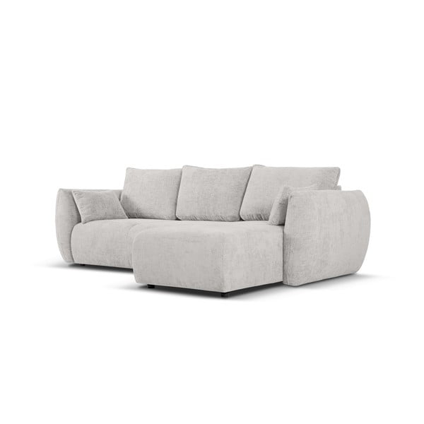 Světle šedá rohová pohovka (pravý roh) Matera – Cosmopolitan Design-image-3