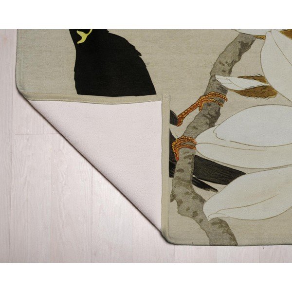 Zeleno-béžový koberec běhoun 135x55 cm Bird - Velvet Atelier-image-2