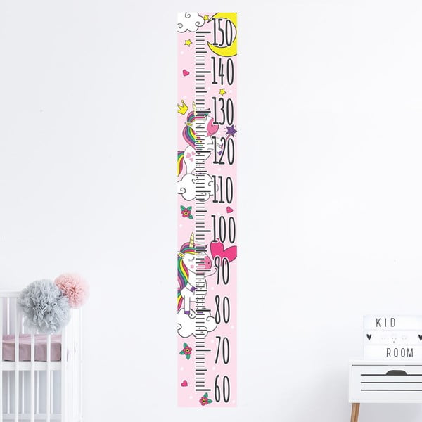 Dětská samolepka – metr na dveře nebo zeď 15x100 cm Unicorns – Ambiance-image-1