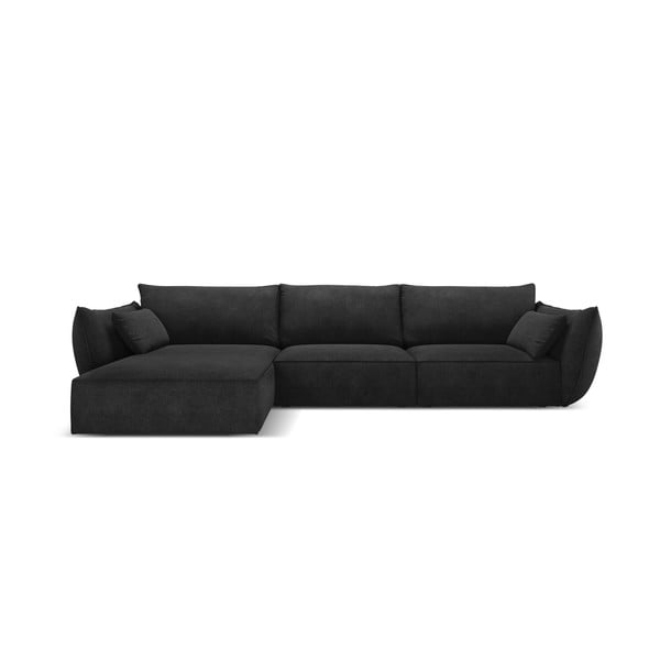 Tmavě šedá rohová pohovka (levý roh) Vanda – Mazzini Sofas