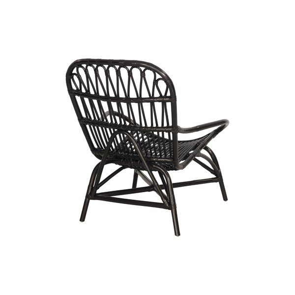 Černé ratanové zahradní křeslo Bonami Essentials Sara-image-3