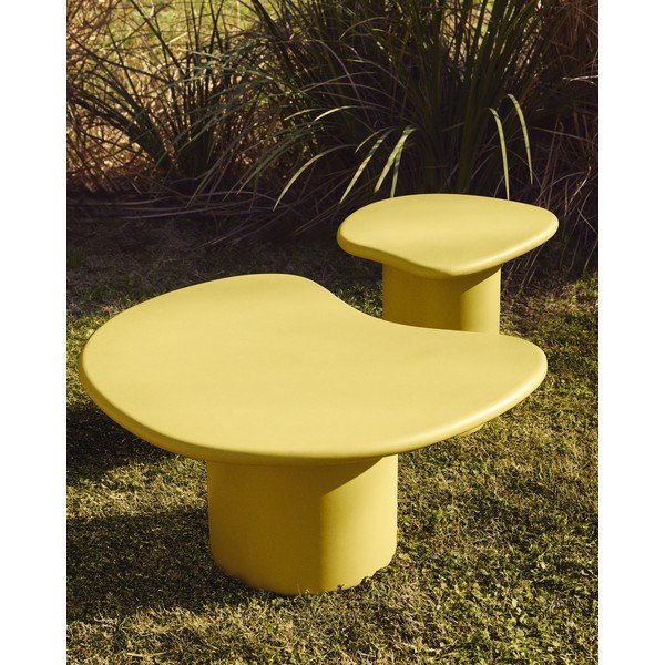 Betonový zahradní stolek 47x48 cm Macarella – Kave Home-image-3