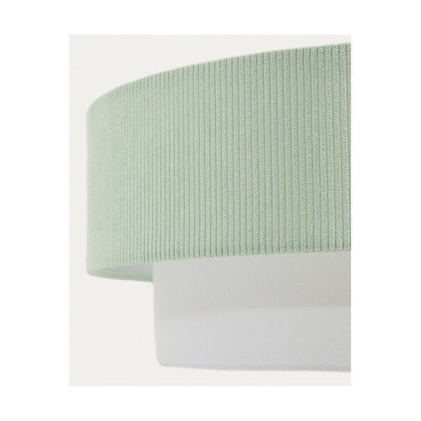 Bílé/tyrkysové dětské svítidlo s textilním stínidlem Bianella – Kave Home-image-3