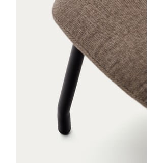 Hnědý taburet Belina – Kave Home