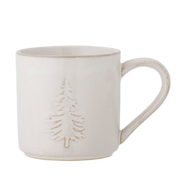Krémový kameninový šálek s vánočním motivem 300 ml Winter – Bloomingville