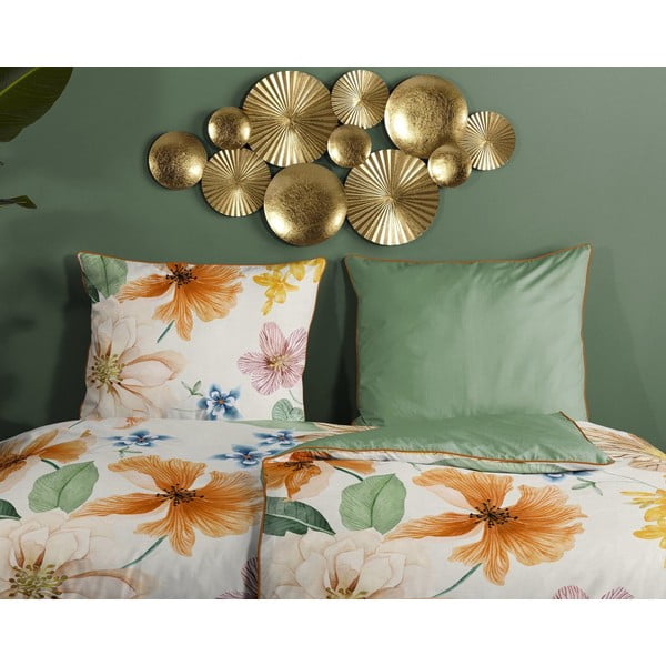 Povlečení na dvoulůžko/prodloužené z bavlněného saténu 240x220 cm Annabelle – Descanso-image-2