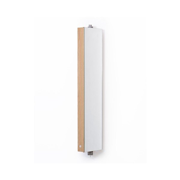 Otočné zrcadlo s úložným prostorem z dubového dřeva Wireworks Mezza, výška 110 cm-image-4