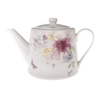 Bílá porcelánová konvice na čaj 900 ml – Dakls