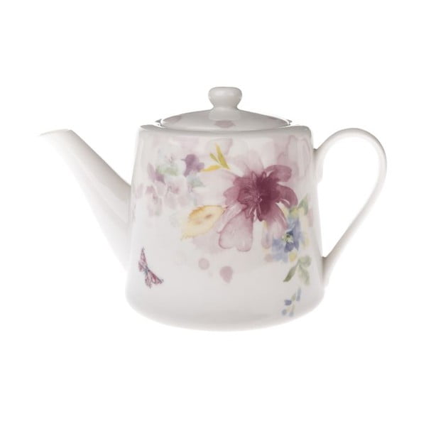 Bílá porcelánová konvice na čaj 900 ml – Dakls