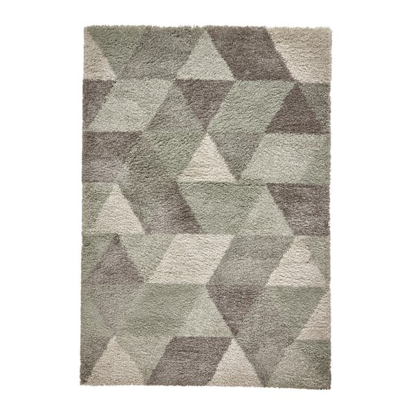 Šedo-zelený koberec Think Rugs Royal Nomadic Grey & Aqua Green, 160 x 220 cm
