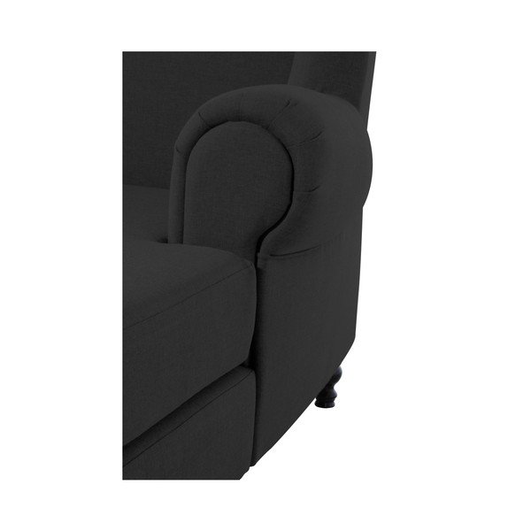 Černé křeslo ušák Max Winzer Mareille Black-image-3