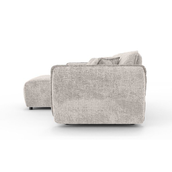 Béžová žinylková rohová pohovka (levý roh/s lenoškou) Nelia – Ropez-image-3