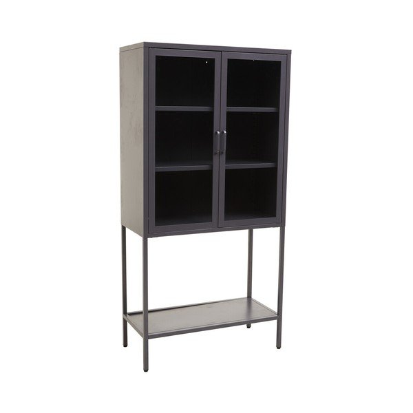 Šedá ocelová vitrína 75x150x35 cm Acier – Premier Housewares