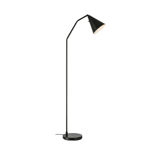 Černá LED stmívatelná stojací lampa s kovovým stínidlem (výška 144 cm) Funil – Markslöjd