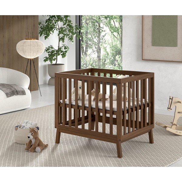 Hnědá dětská ohrádka z borovicového dřeva 95x75 cm Sezane – Vipack-image-1