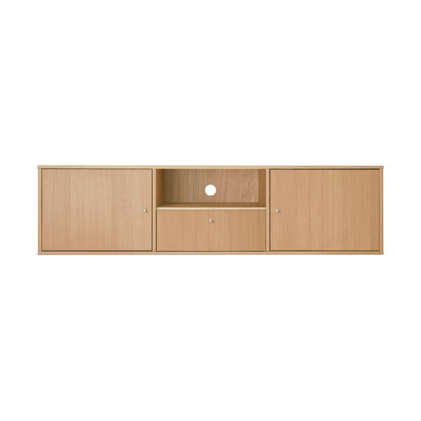 TV stolek v dekoru dubu v přírodní barvě 161x42 cm Mistral – Hammel Furniture