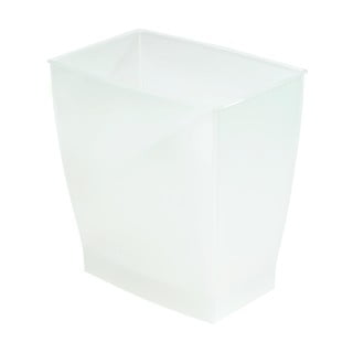 Bílý odpadkový koš iDesign Mono, 15,6 l