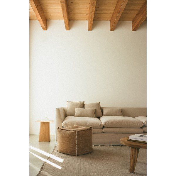 Okrově žlutý sedací vak Handloom – Lorena Canals-image-1