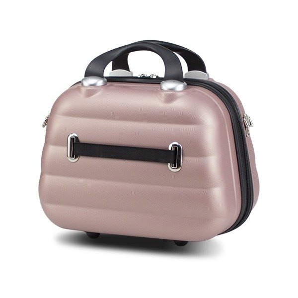 Růžový dámský příruční cestovní kufřík My Valice SMART BAG RESSNO Make Up & Hand Suitcase-image-1