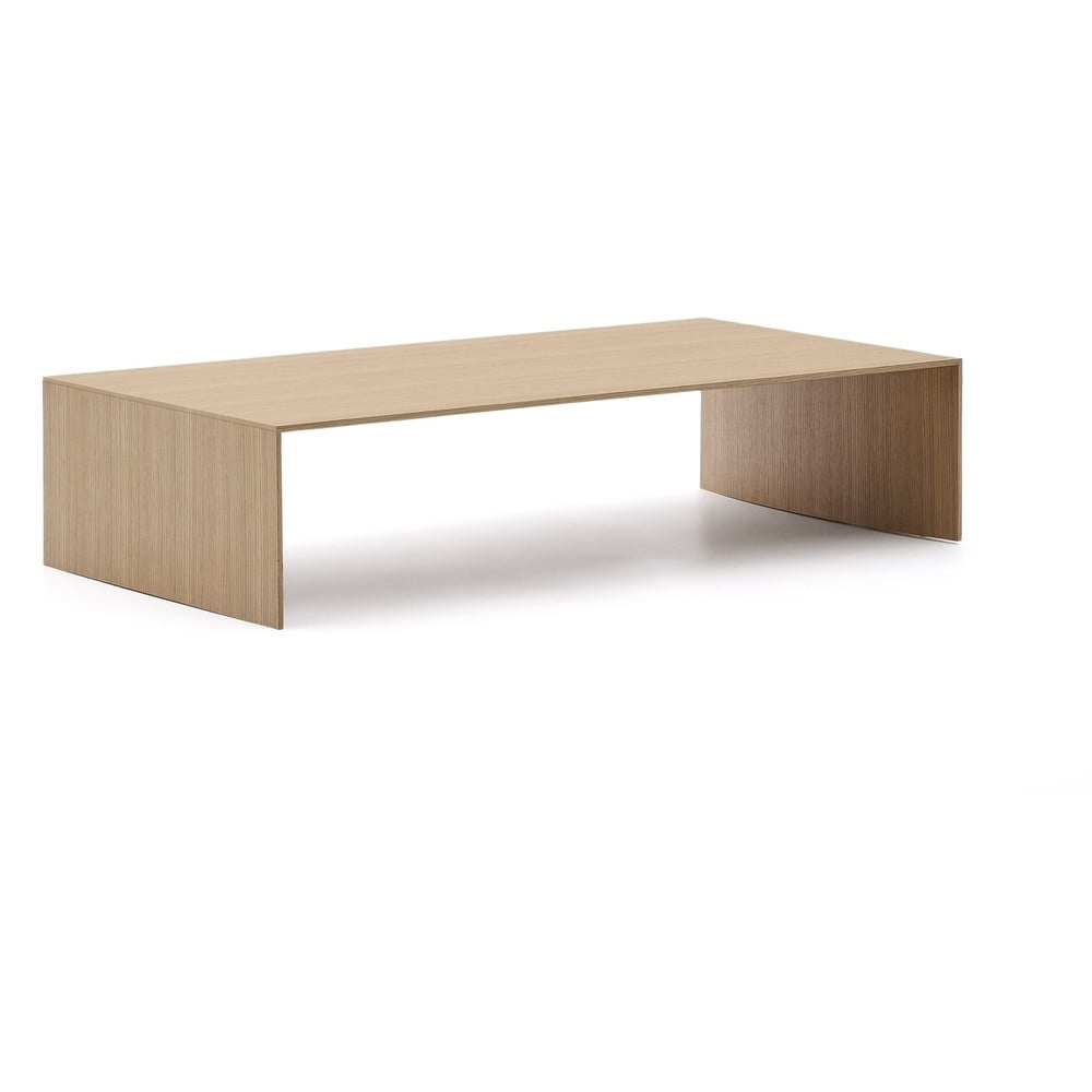 Konferenční stolek ve světle přírodní barvě v dekoru dubu 70x140 cm Litto – Kave Home