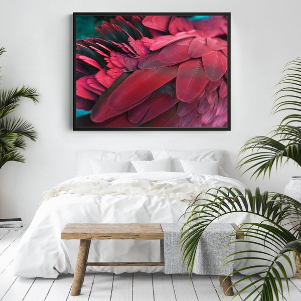 Plakát DecoKing Feathers Red, 100 x 70 cm-image-2