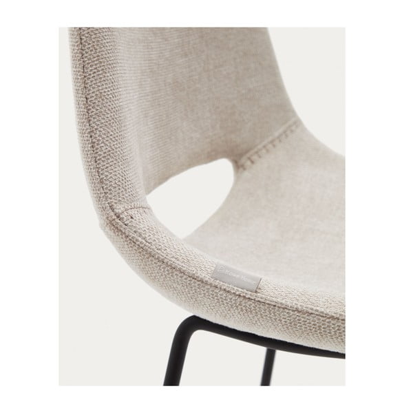 Béžová barová židle (výška sedáku 76 cm) Zahara – Kave Home-image-4