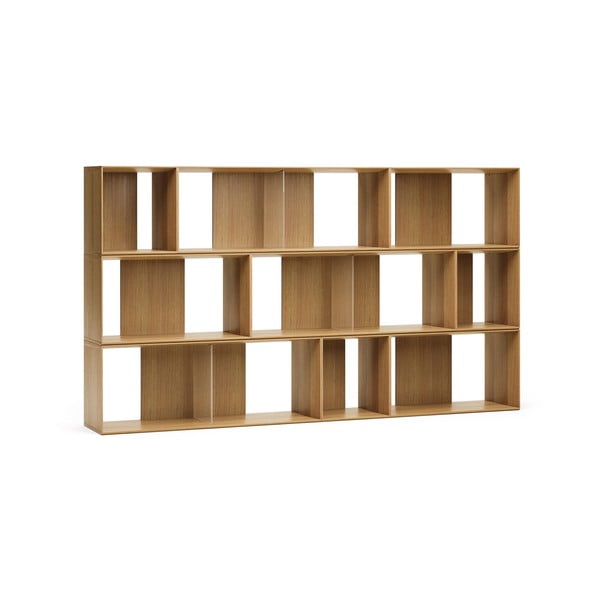 Modulární policový systém v dekoru dubu v přírodní barvě 9 ks 202x114 cm Litto – Kave Home-image-2