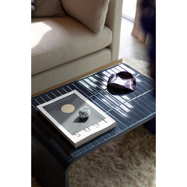 Modrý keramický konferenční stolek 47x80 cm Tiles – Zuiver-image-4