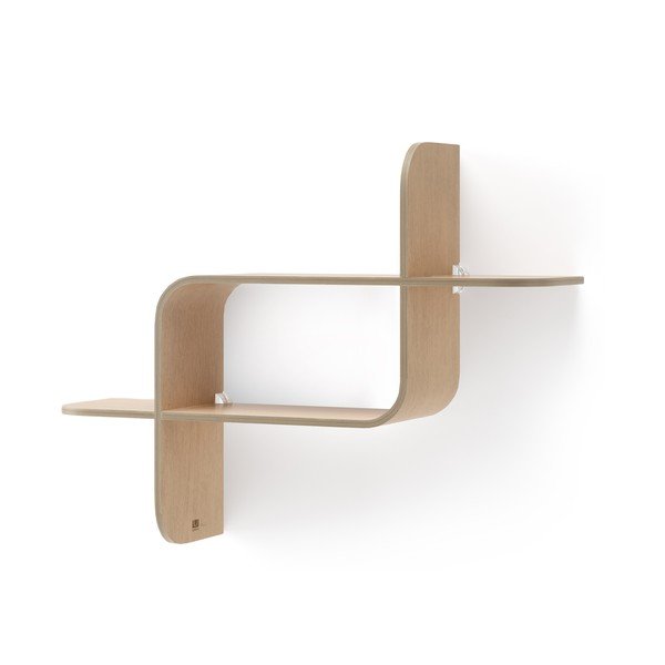 Patrová police z kaučukového dřeva v přírodní barvě Montage – Umbra-image-2