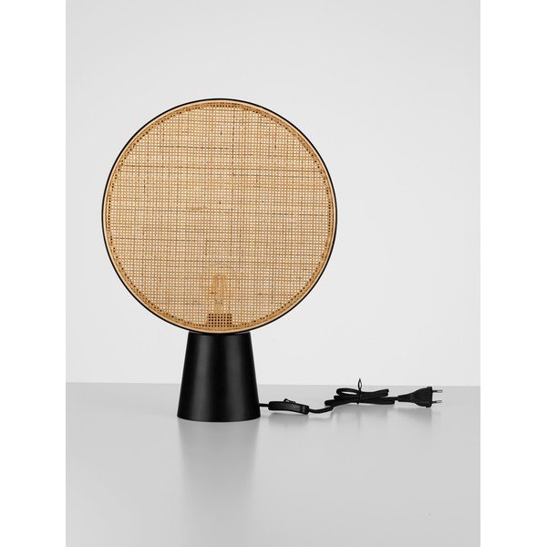 Matně černá/v přírodní barvě kovová stolní lampa (výška 48,5 cm) Tierra – Nova Luce-image-3