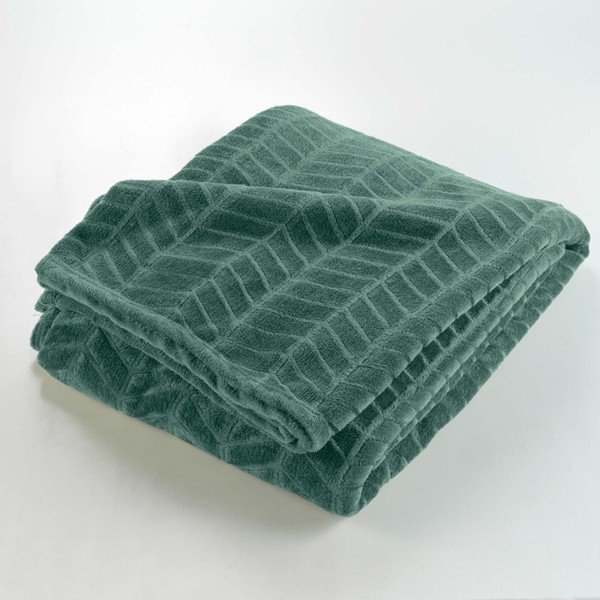 Zelený přehoz z mikroflanelu 180x220 cm Arya – douceur d'intérieur-image-2