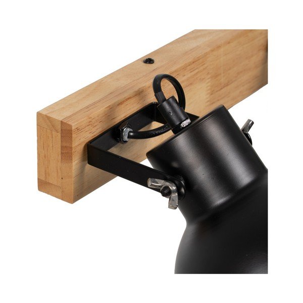 Nástěnné svítidlo v černé a přírodní barvě – Ixia-image-1